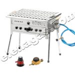 Газово барбекю Gursac GM 02 - 35х50 см с вулканични камъни