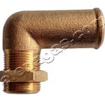 Коляно 90° с резба М16х1 за маркуч ф16- месинг