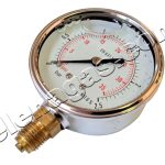 Манометър радиален за газ ф63 с глицерин 0-2 bar