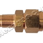 Щуцер прав Faro М10х1/PVC тръба ф8 комплект