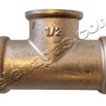 Тройник 1/2" - месинг