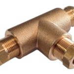 Месингов тройник за медна тръба 8mm