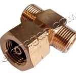 Тройник  W21.8x1/14LH М/Ж/М - месингов