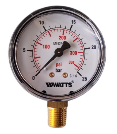 Манометър сух Watts ф63 0-25bar