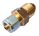Месингов резбови преход W21.8L мъжки - PVC тръба 8мм